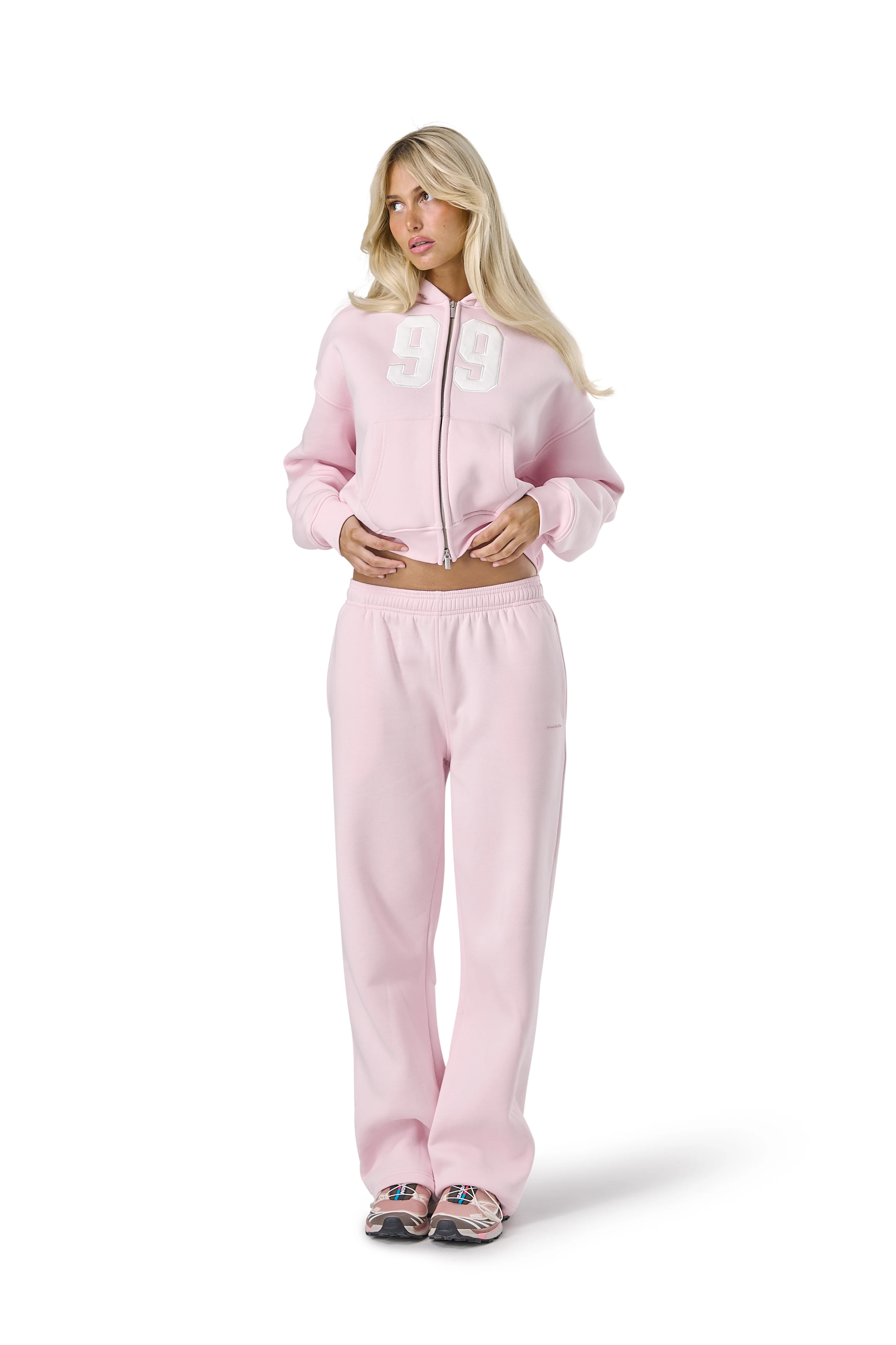 99 Shrunken Zip Hoodie in Bunny - Image 6