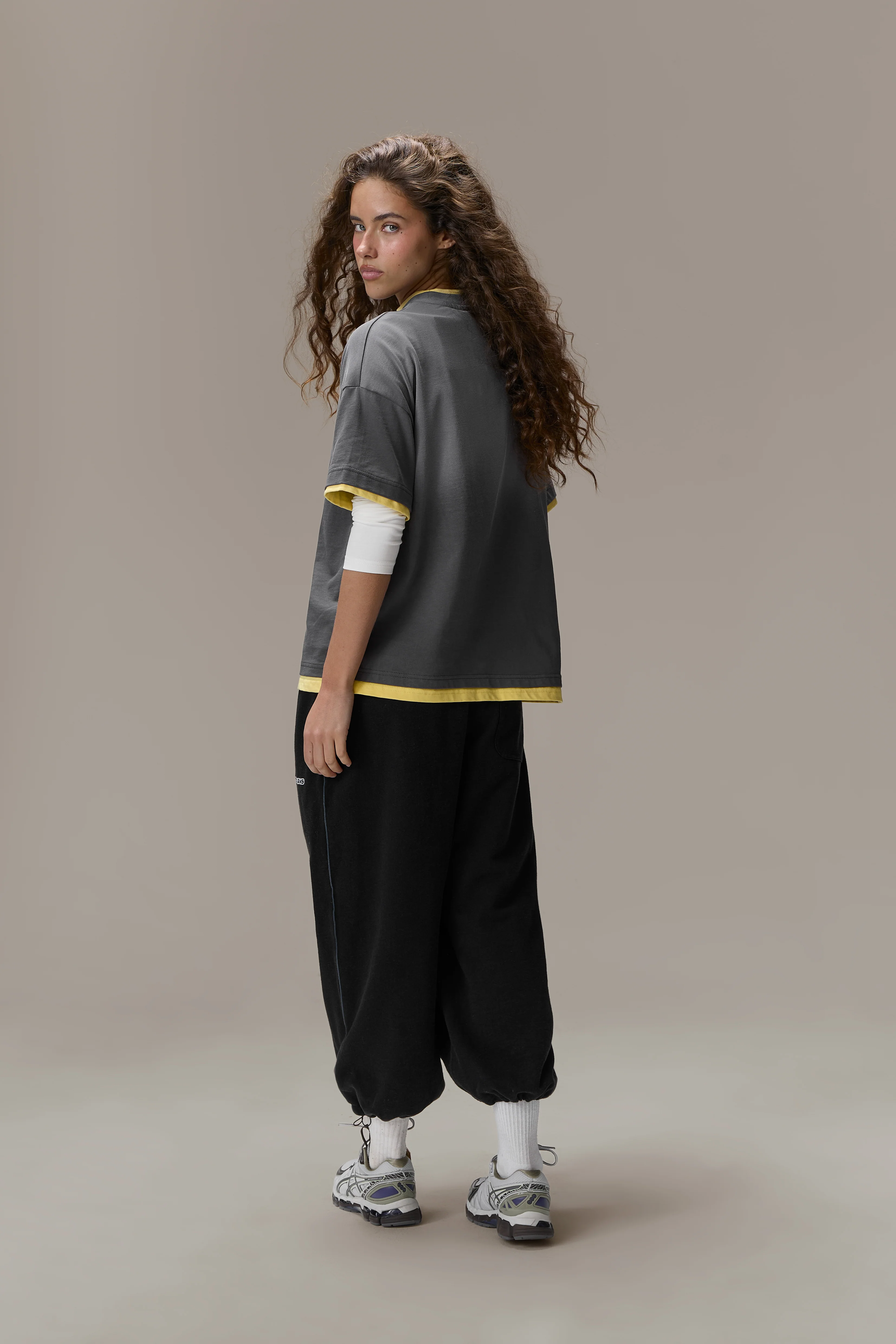 Alban Oversized Tee in Washed Charcoal - Image 7