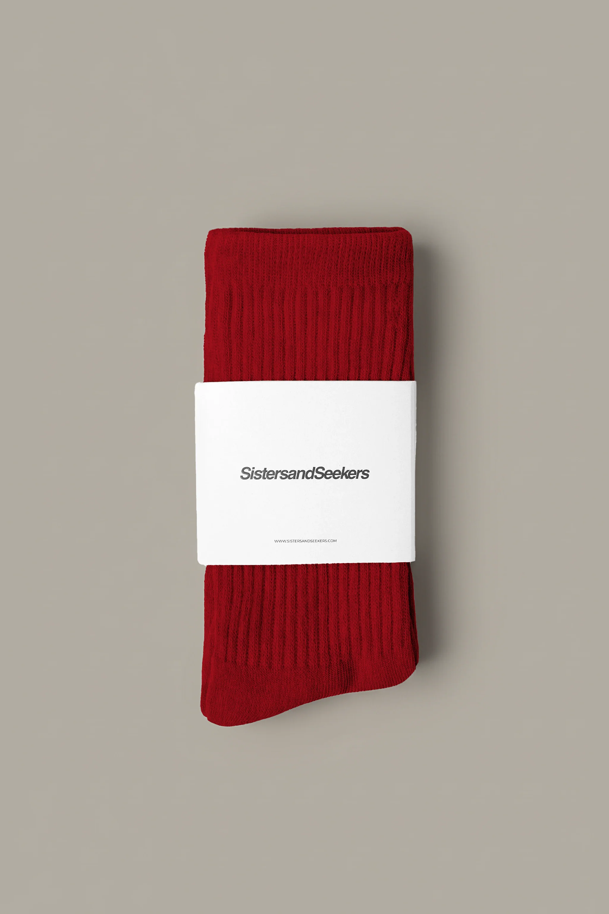 Seekers Classic Crew Socks in Red