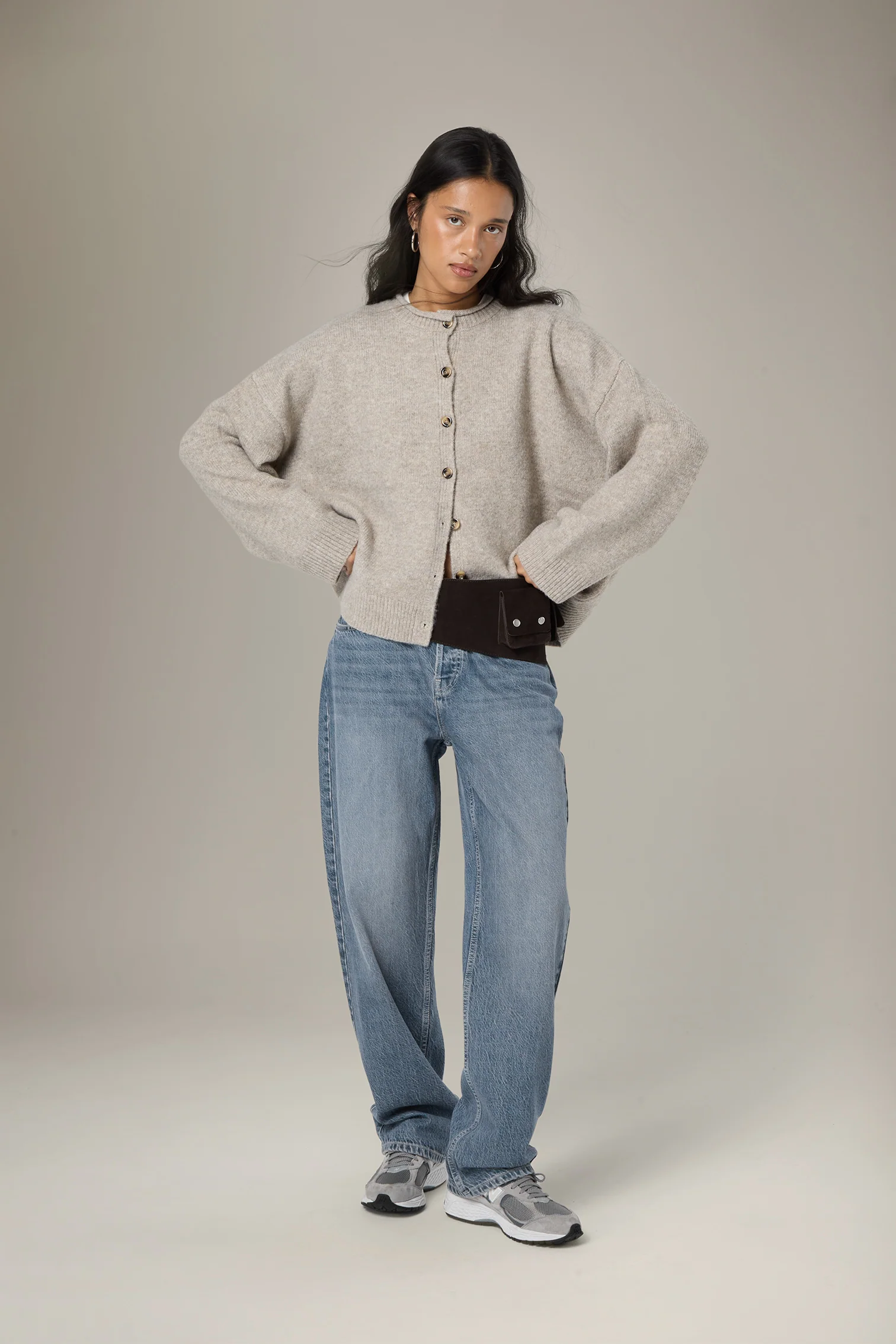 Jones Cardigan in Hazel Beige - Image 7