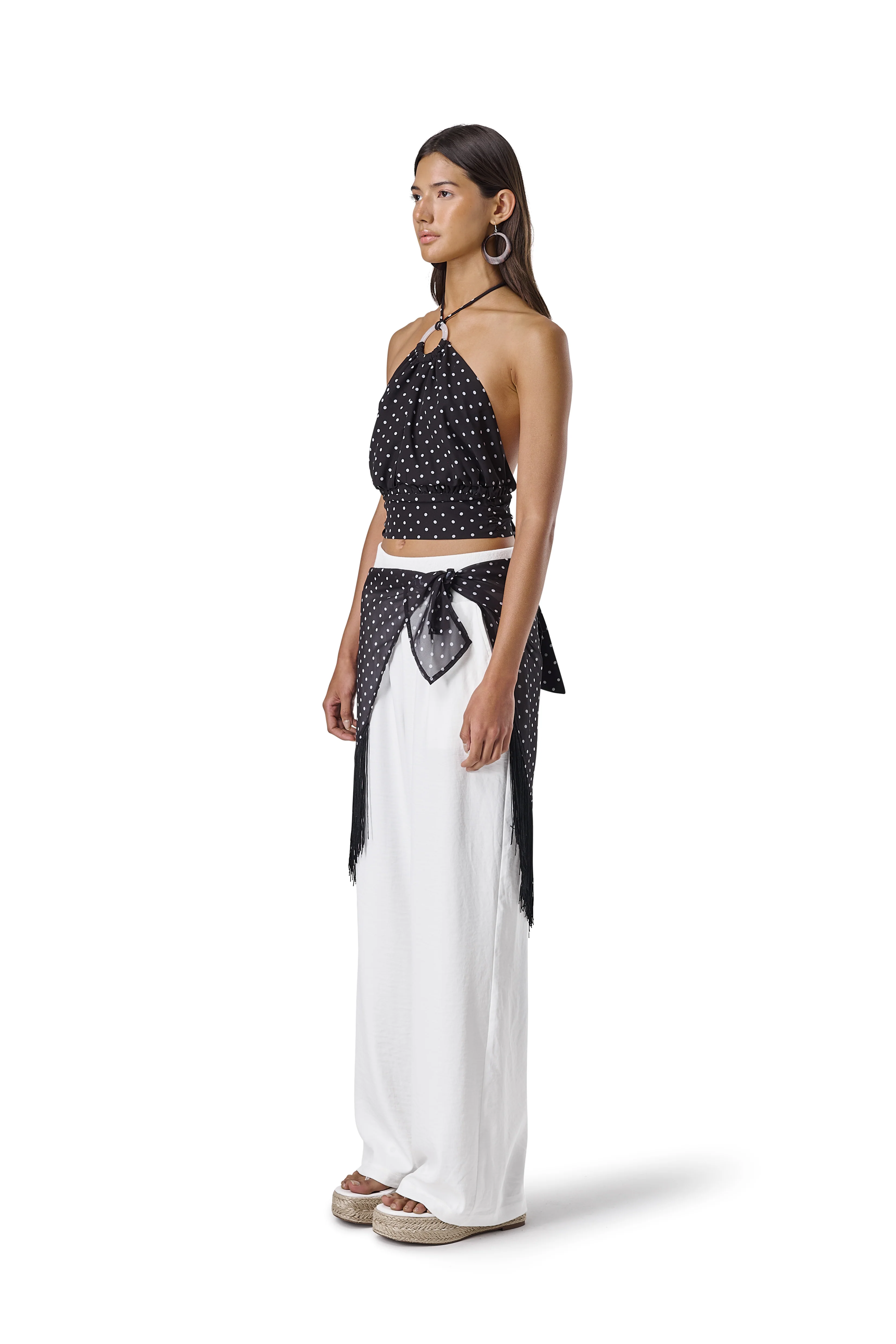 Minnie Halter Top in Black - Image 4