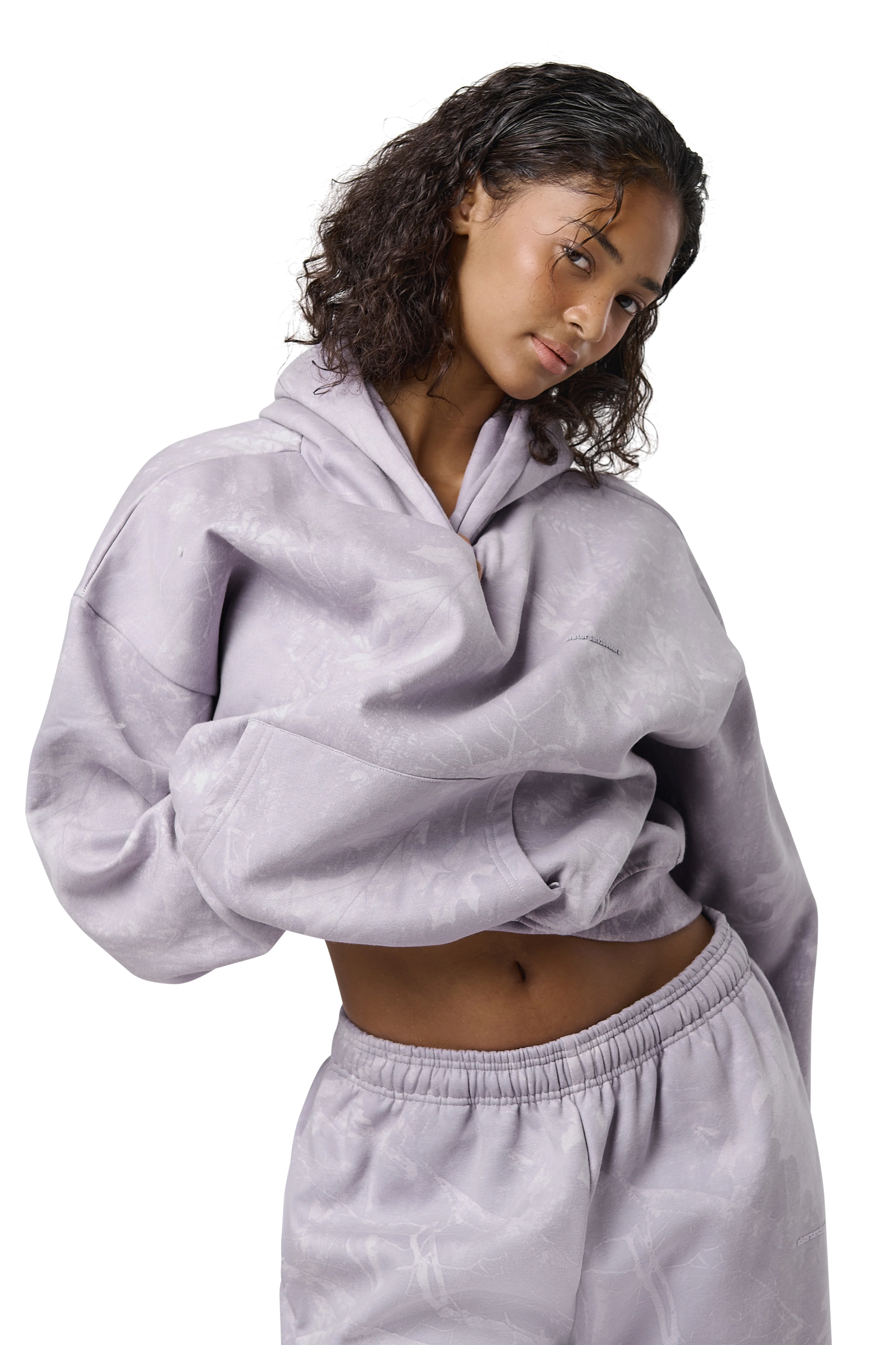 Ranch Shrunken Hoodie in Lilac - Image 2