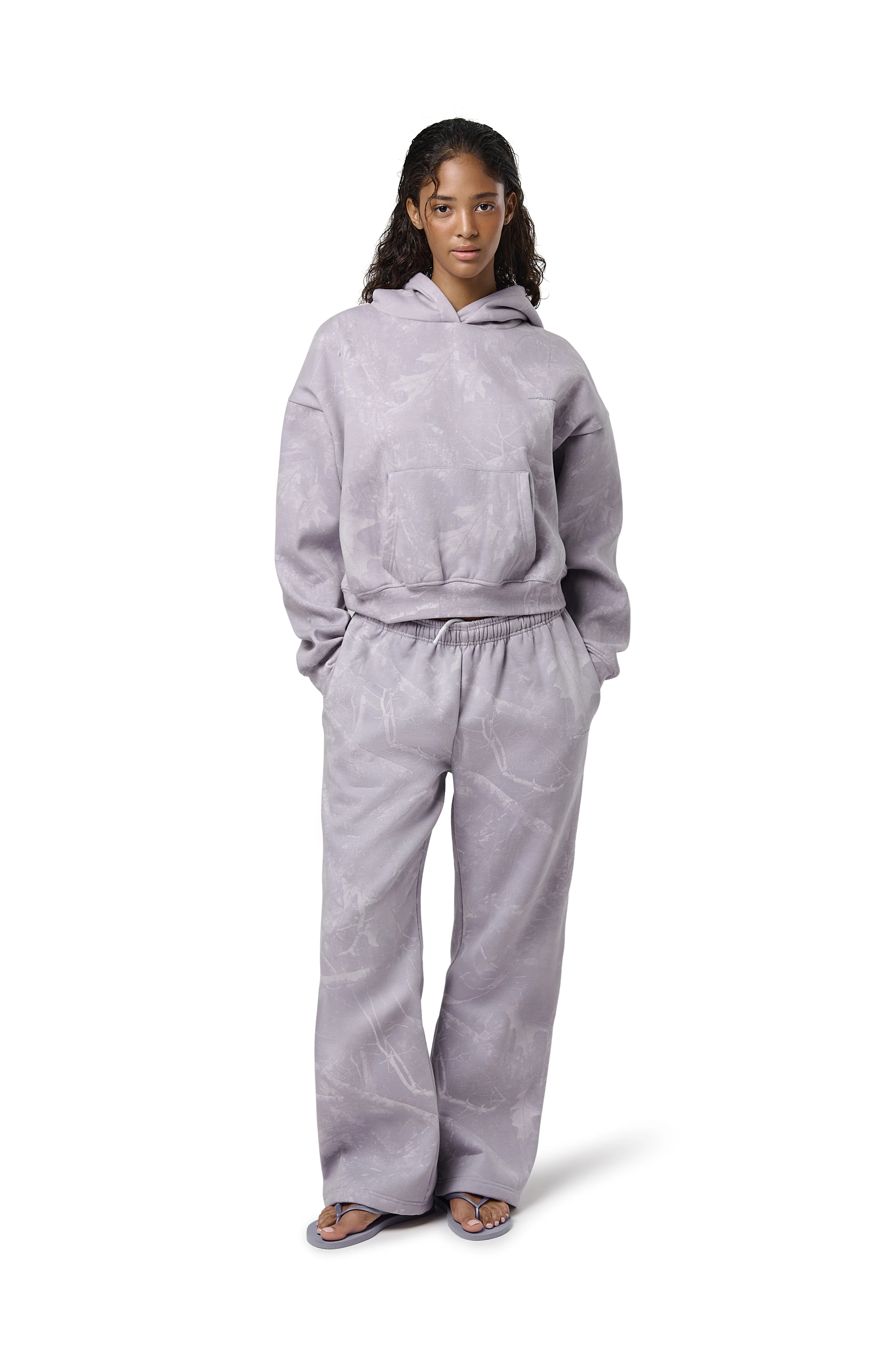 Ranch Shrunken Hoodie in Lilac - Image 4