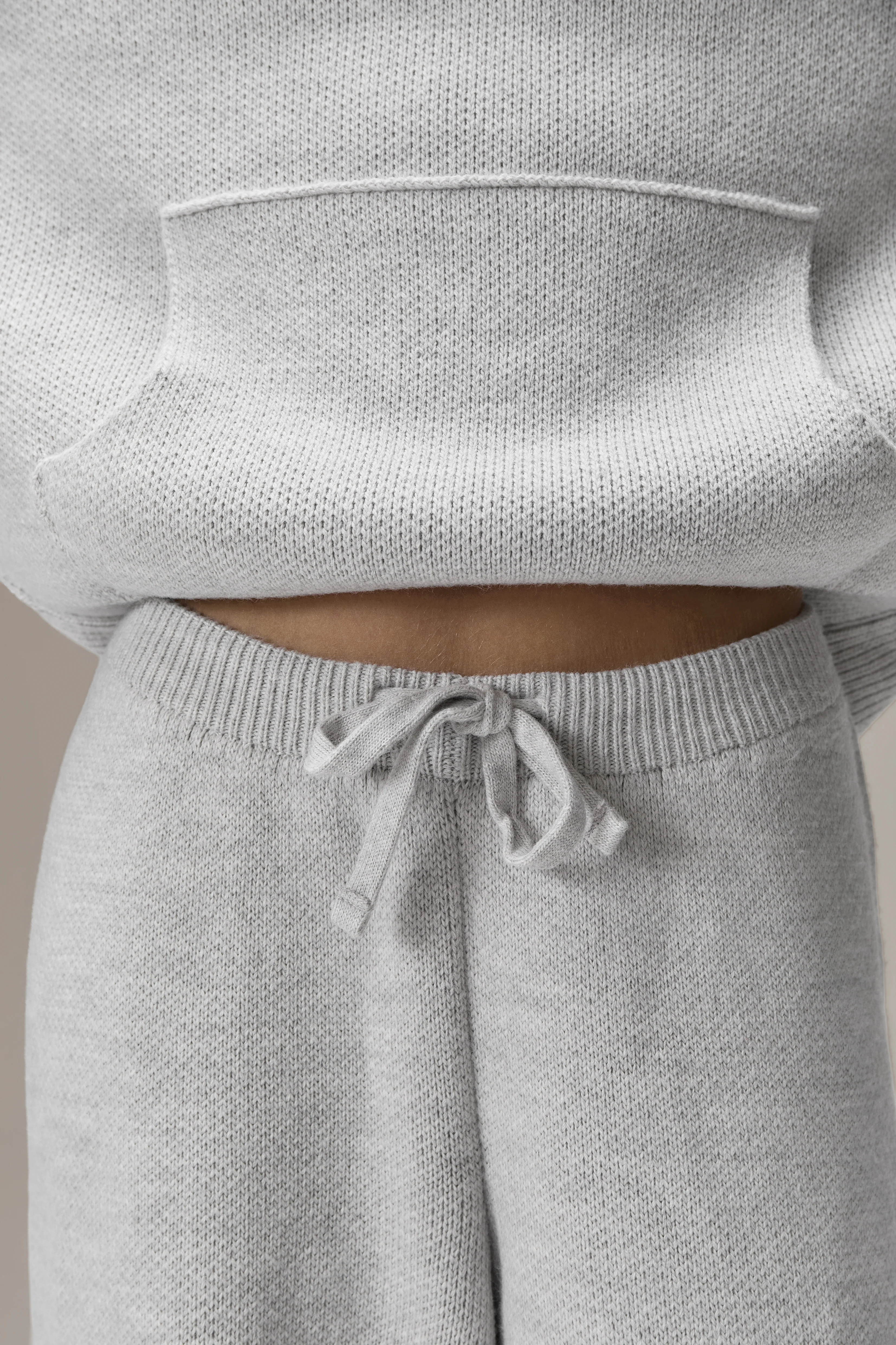 Seekers Knit Pants in Soft Grey - Image 3