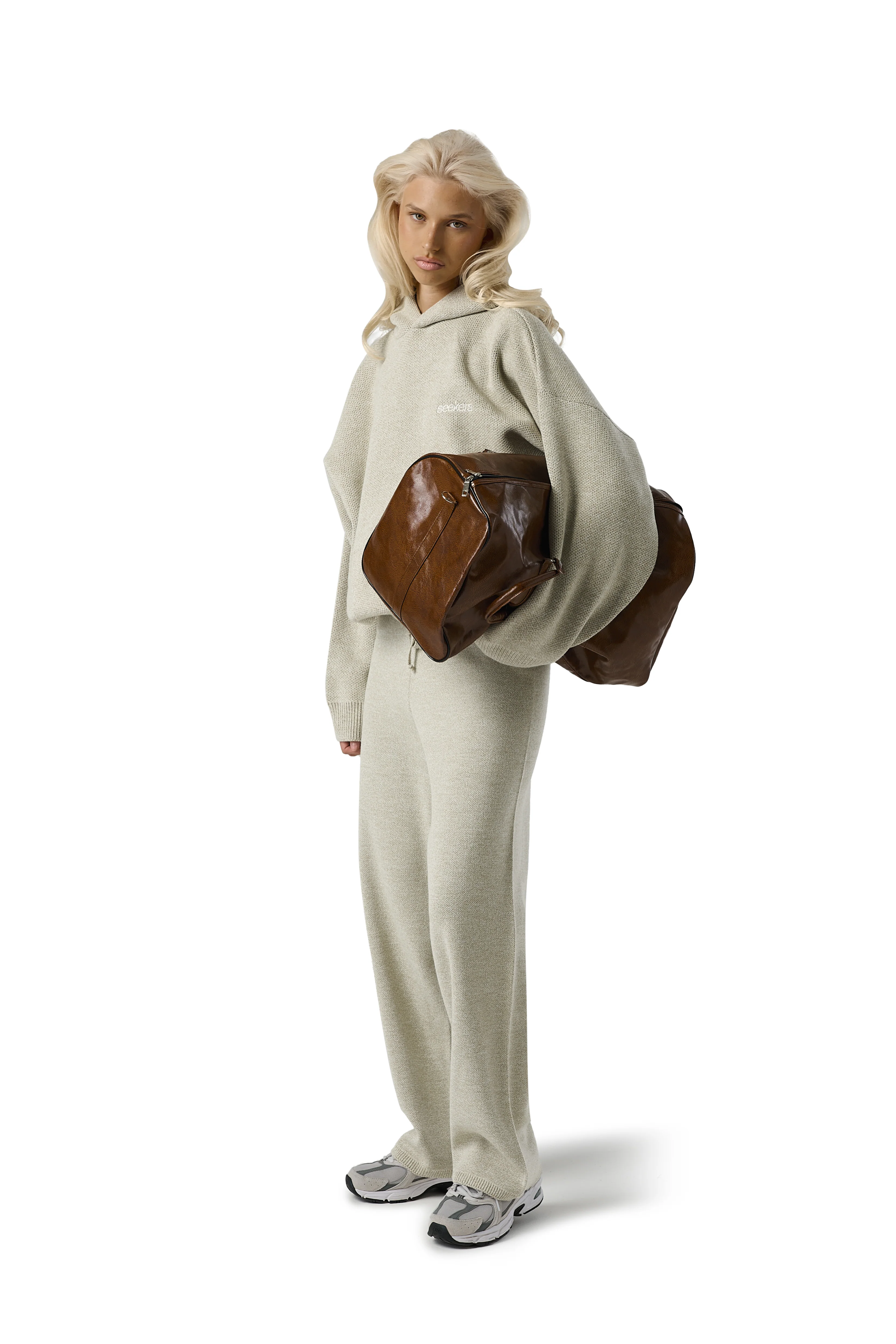 Seekers Knit Sweatpants in Husk - Image 4