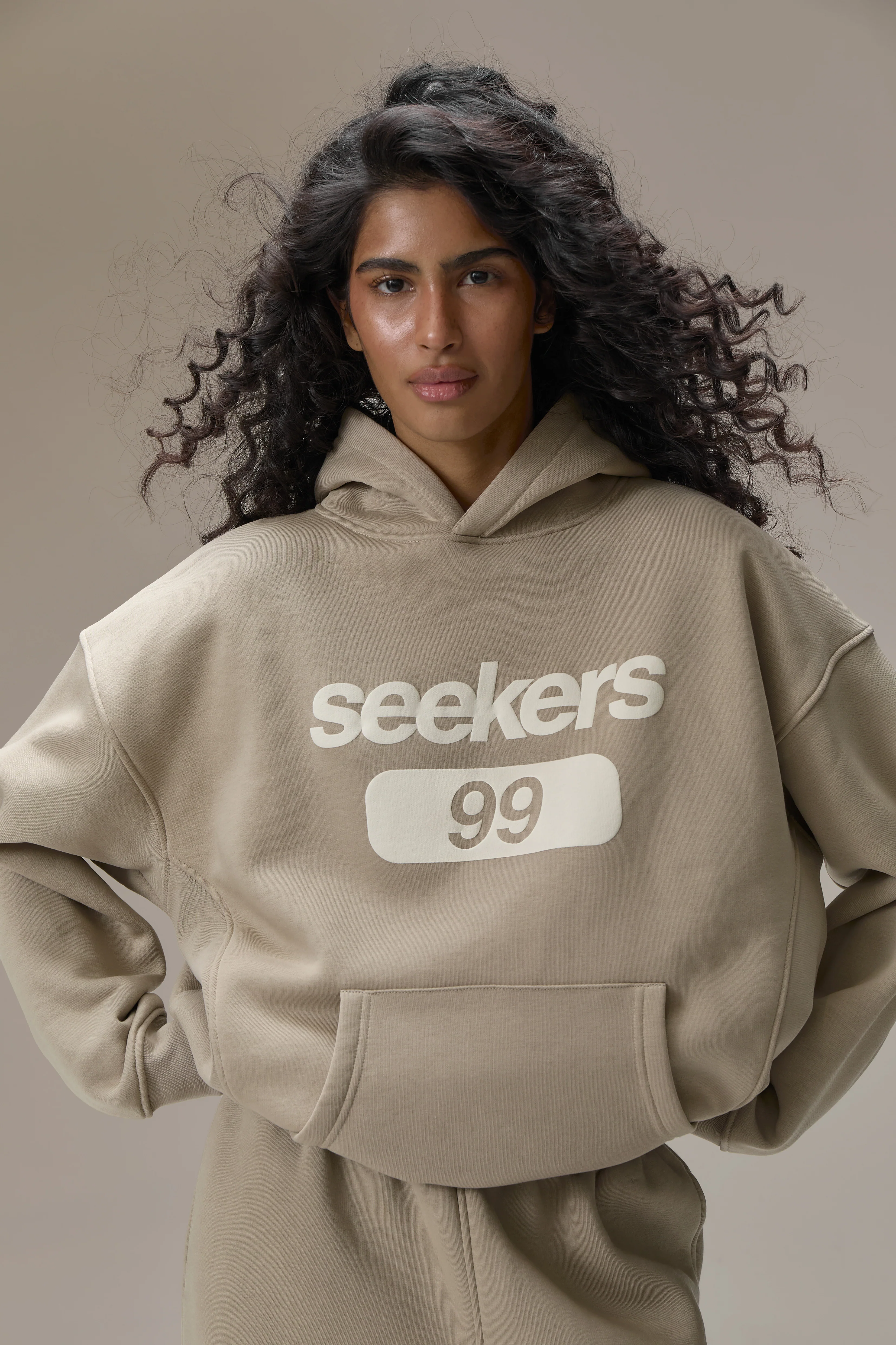 Seekers Tabby Original Hoodie in Biscuit - Image 5