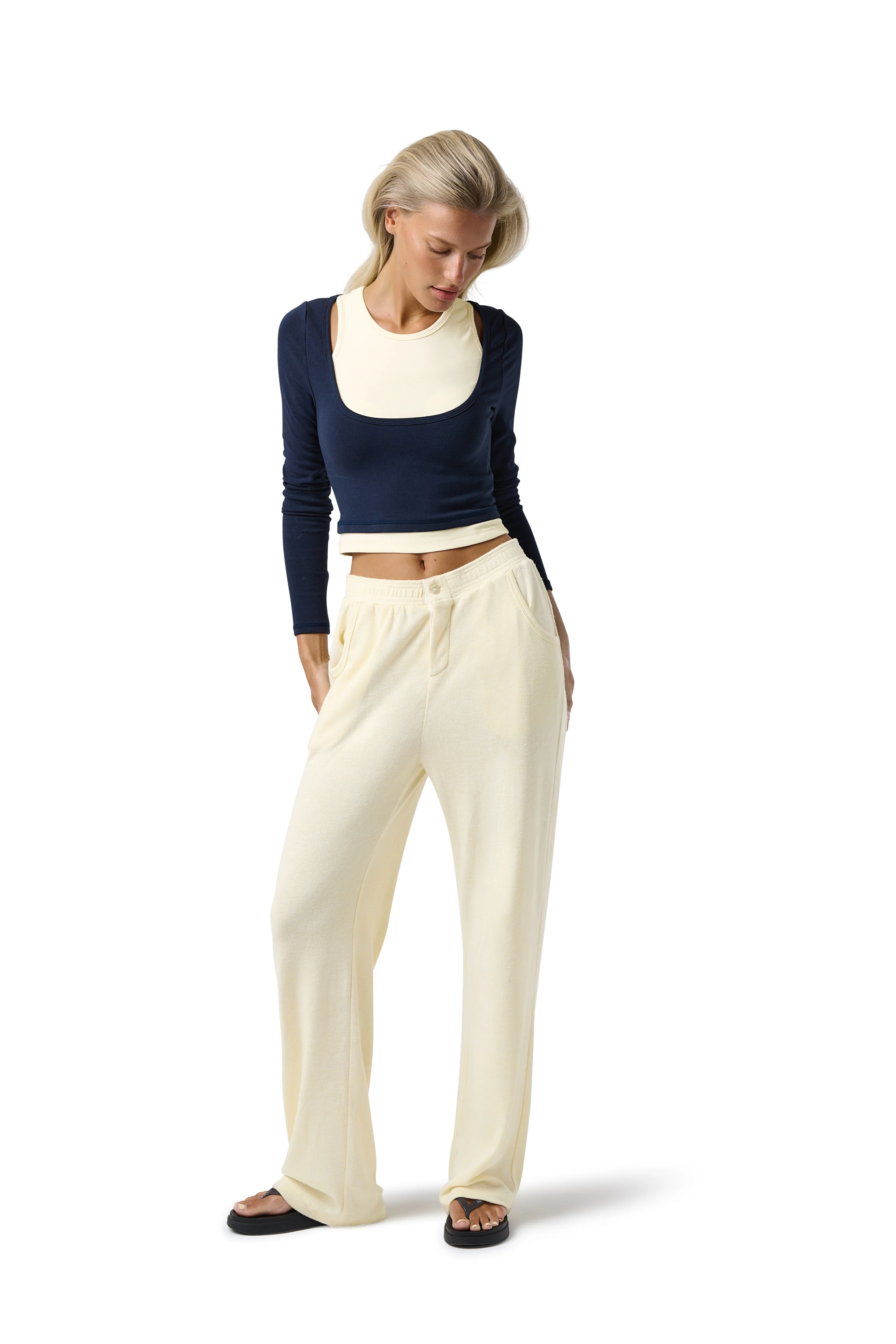 Slacks Soft Trouser in Butter Yellow - Image 7