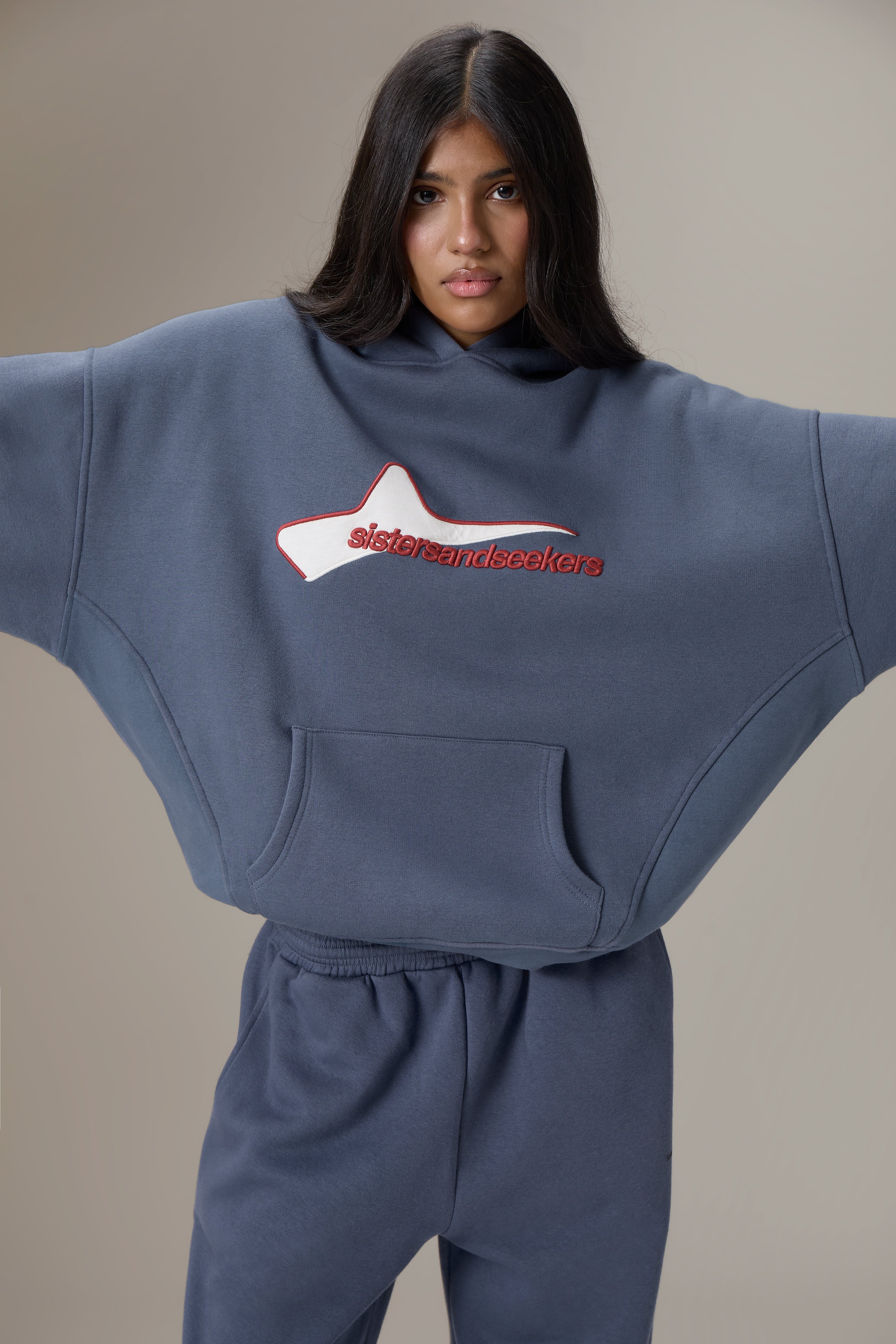 Seekers Northstar Hoodie in Vintage Blue - Image 4