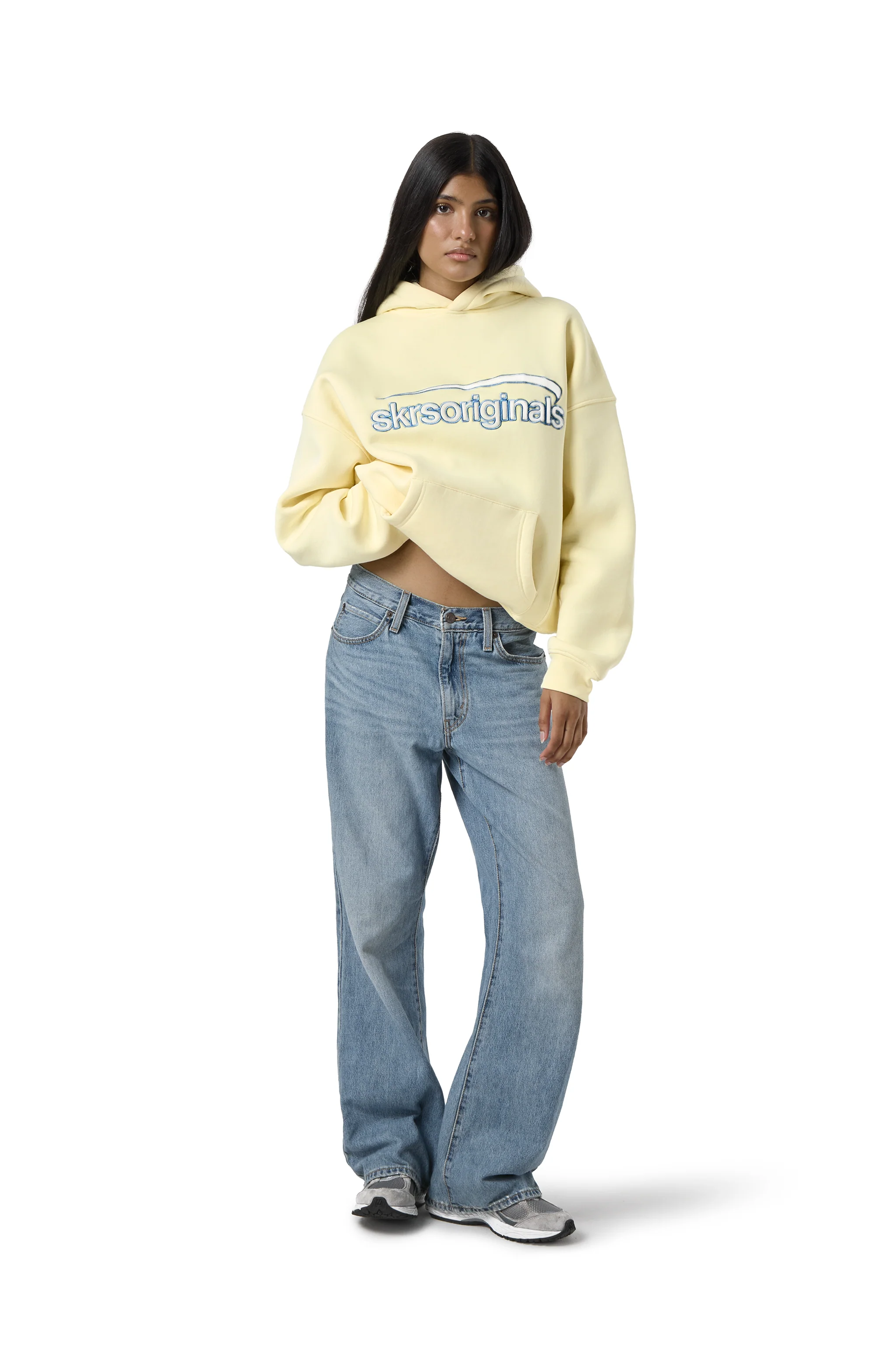 Staten Logo Hoodie in Butter Yellow - Image 3