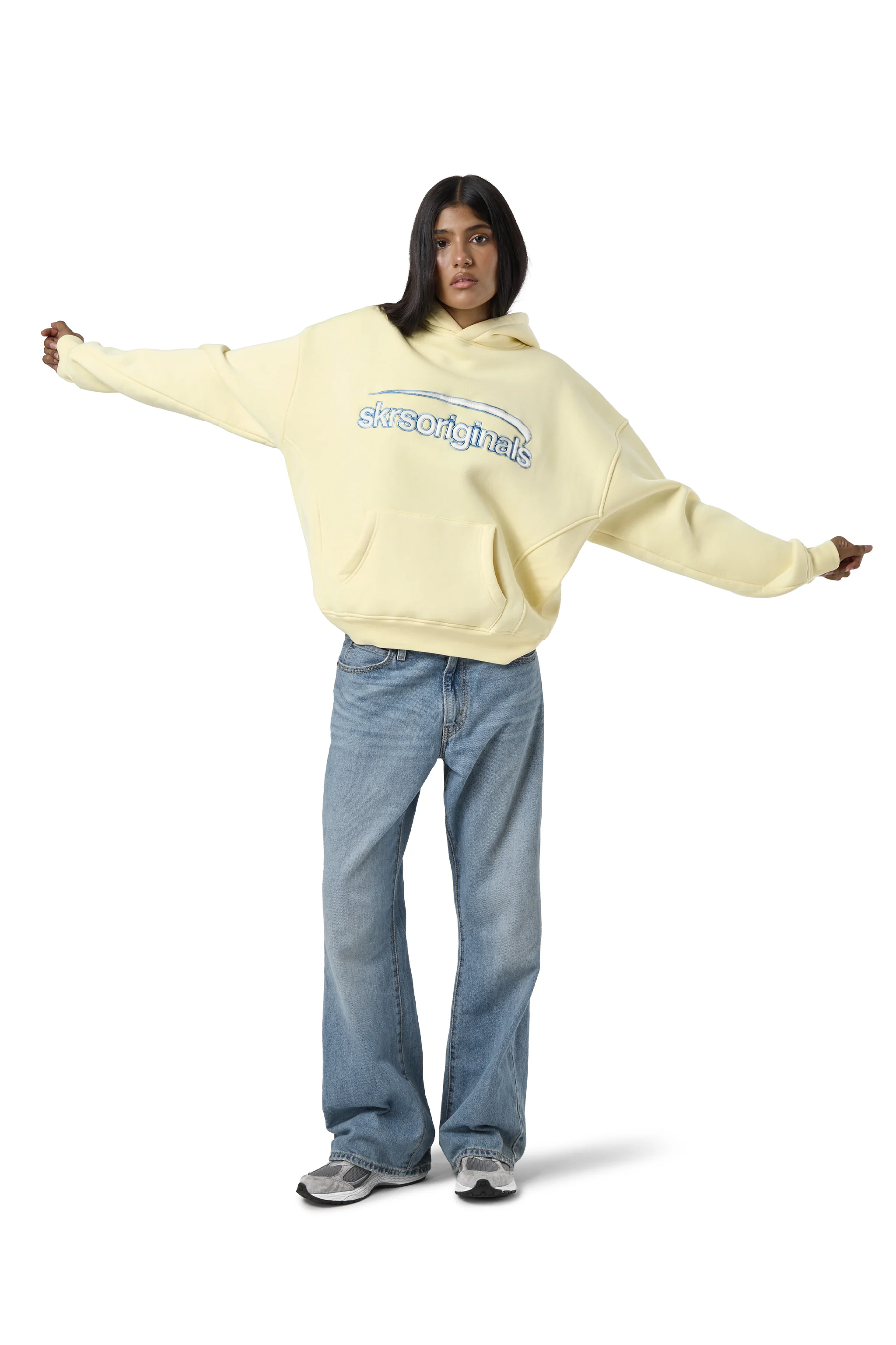 Staten Logo Hoodie in Butter Yellow - Image 4