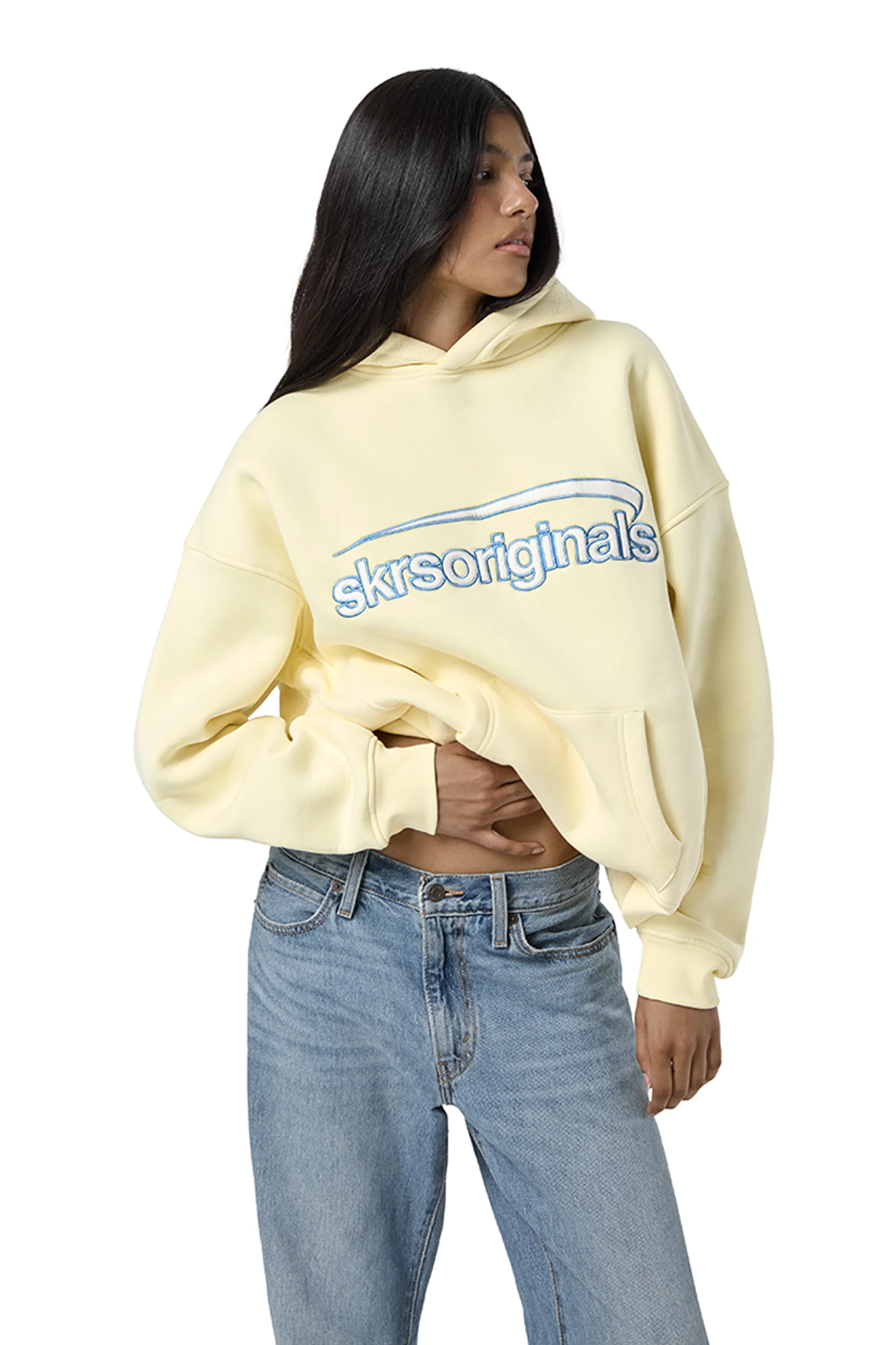 Staten Logo Hoodie in Butter Yellow - Image 5