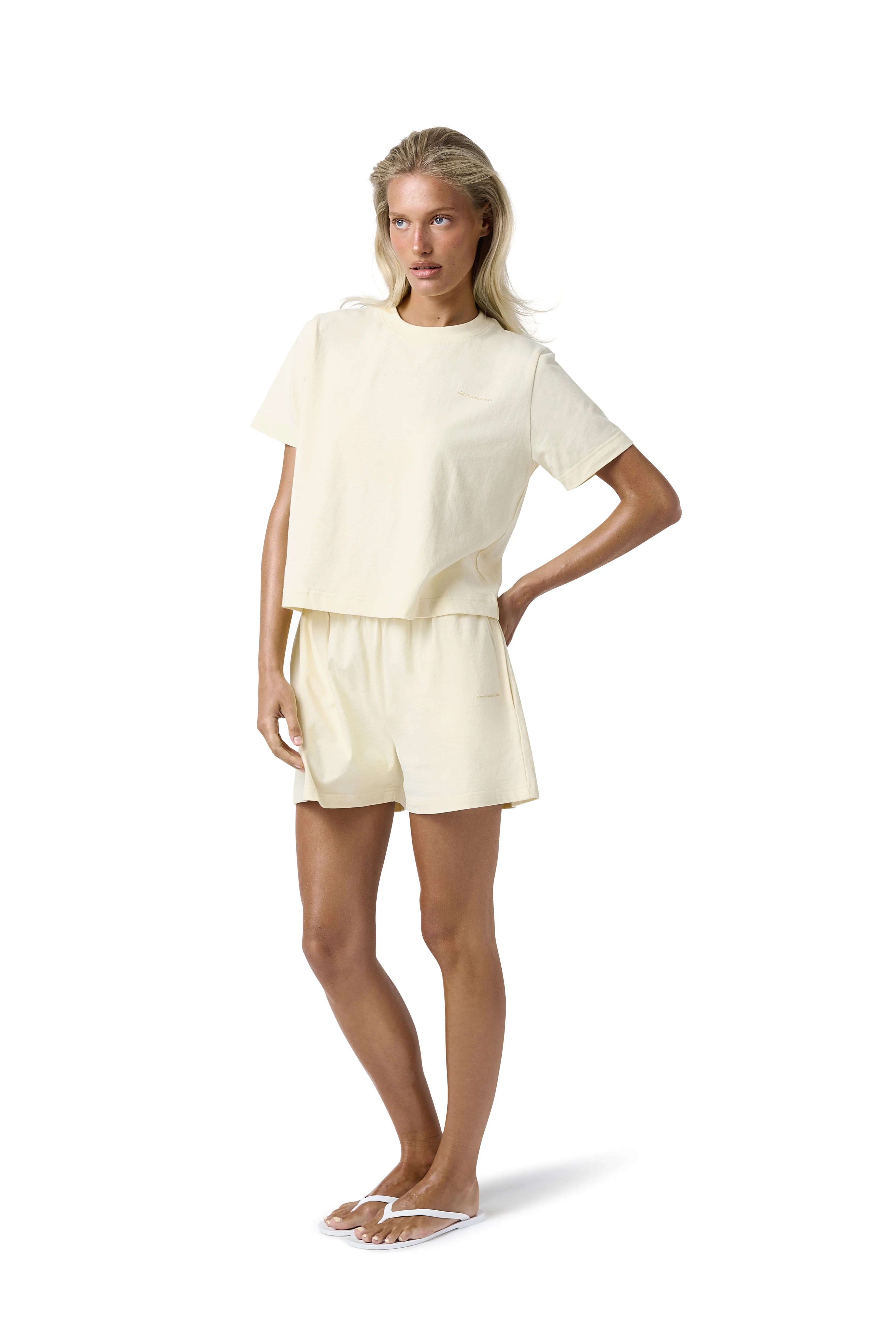 Trademark Shrunken Tee in Butter Yellow - Image 3