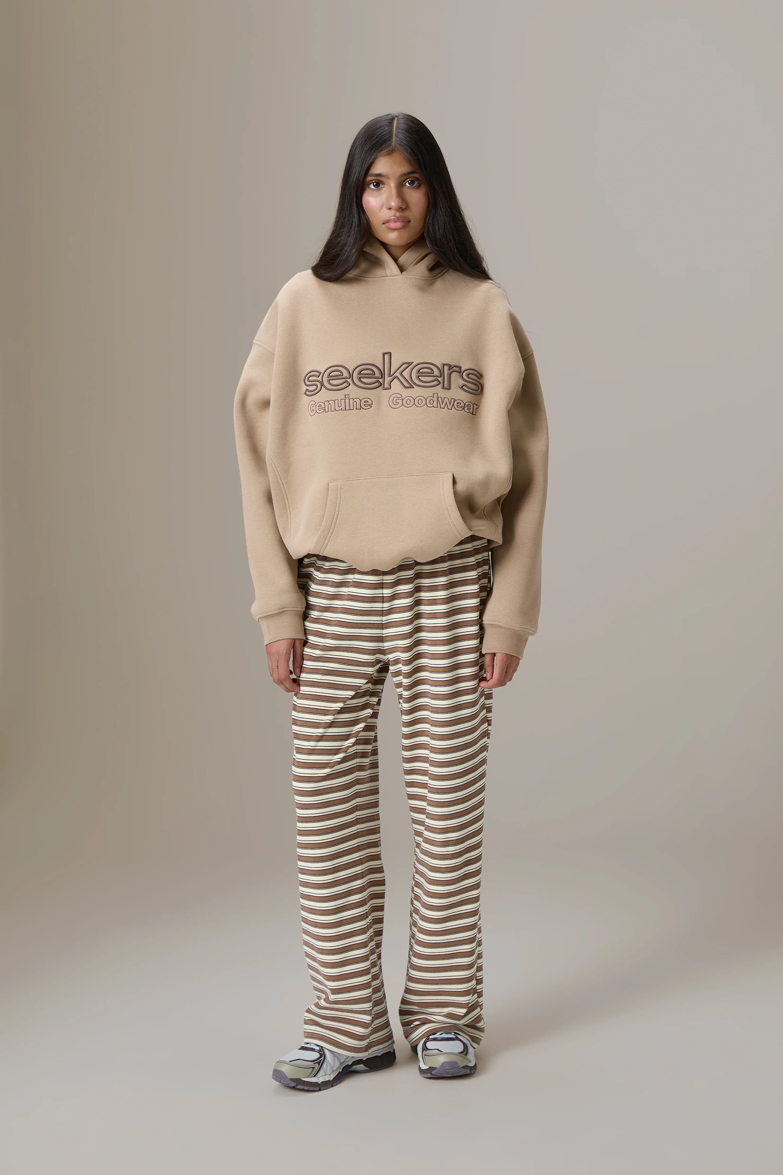 Seekers Goodwear Hoodie in Teddy Beige - Image 3