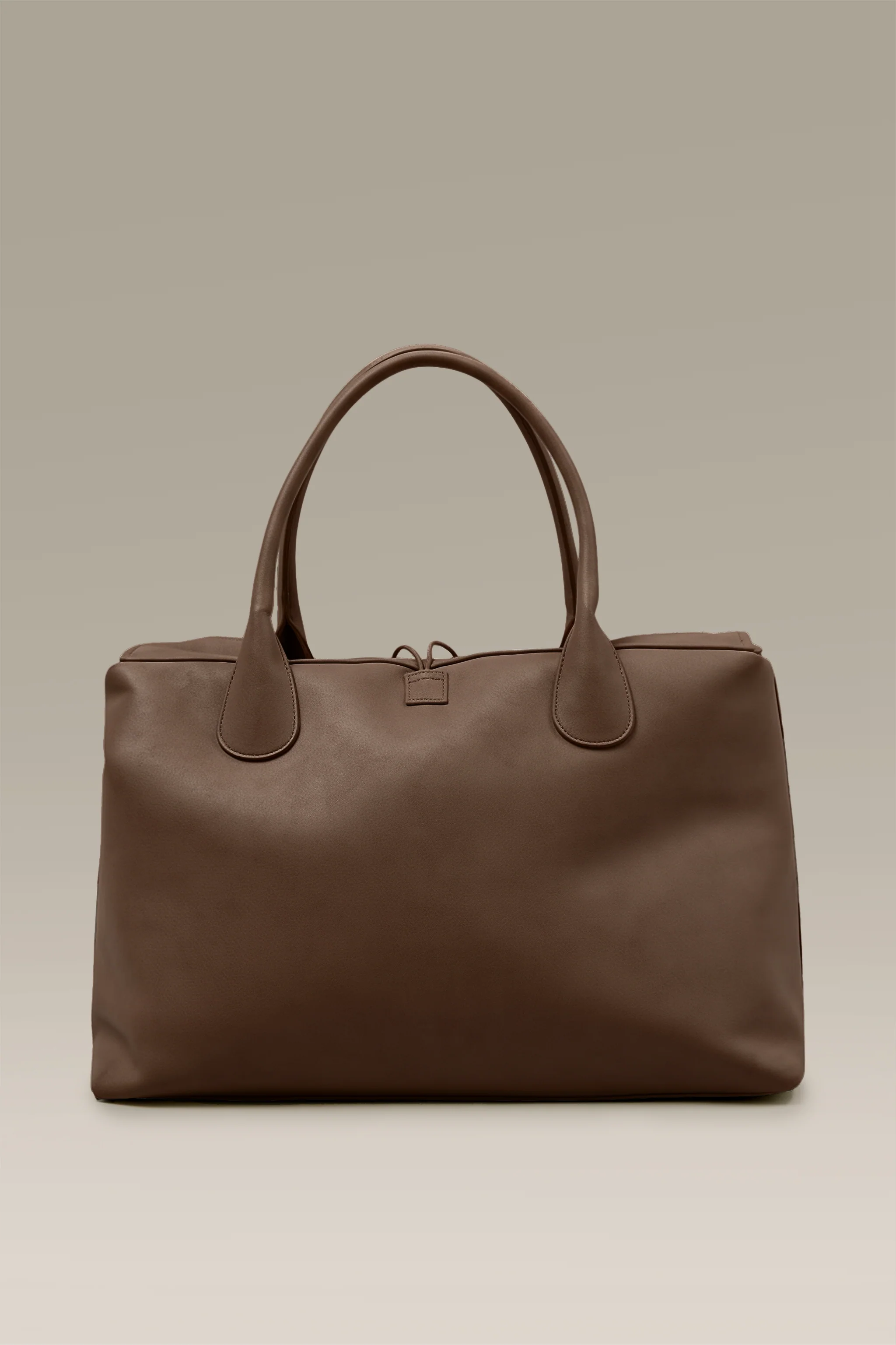 Tully Button Carryall Bag in Brown - Image 4