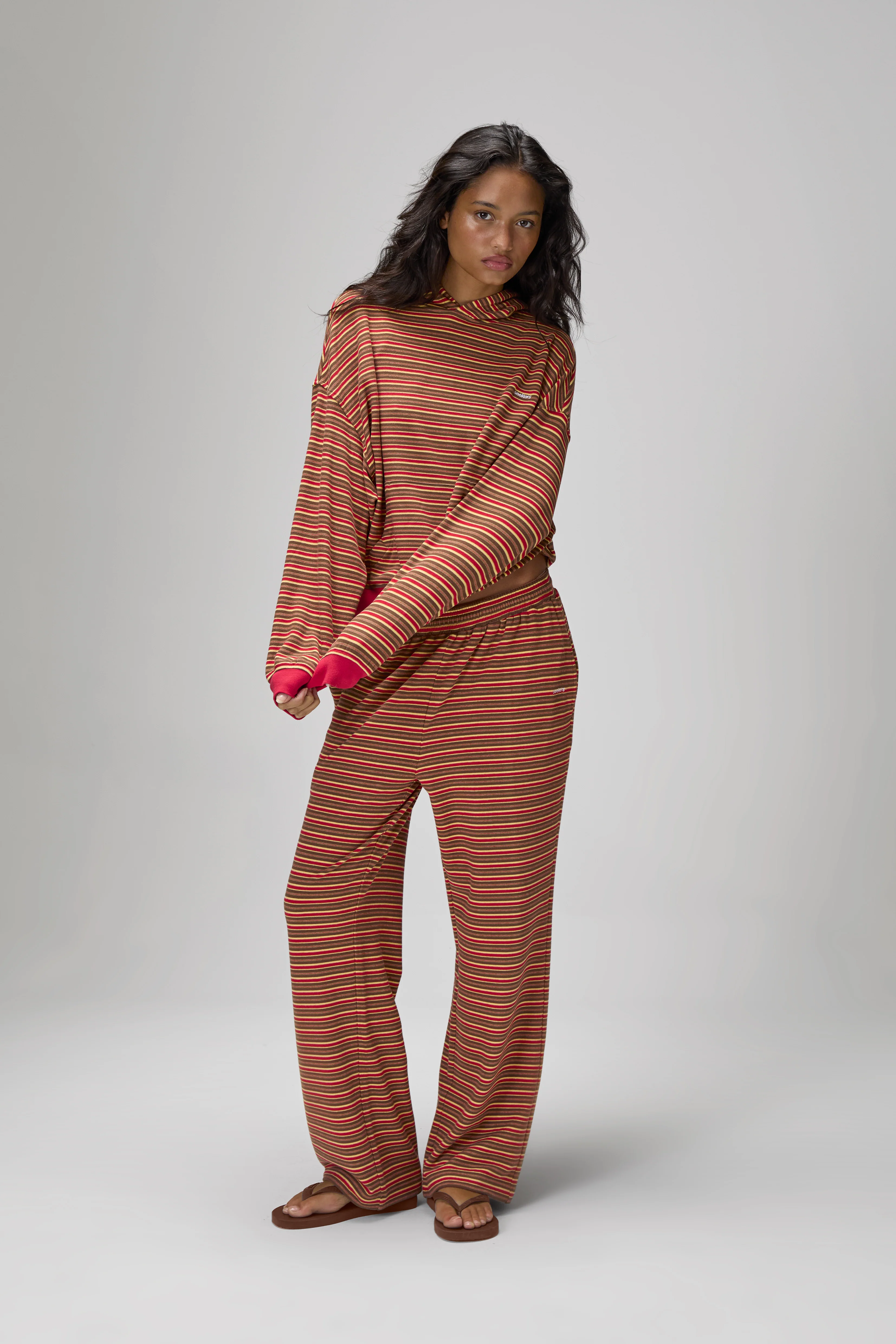 Walker Soft Shrunken Hoodie in Red - Image 2