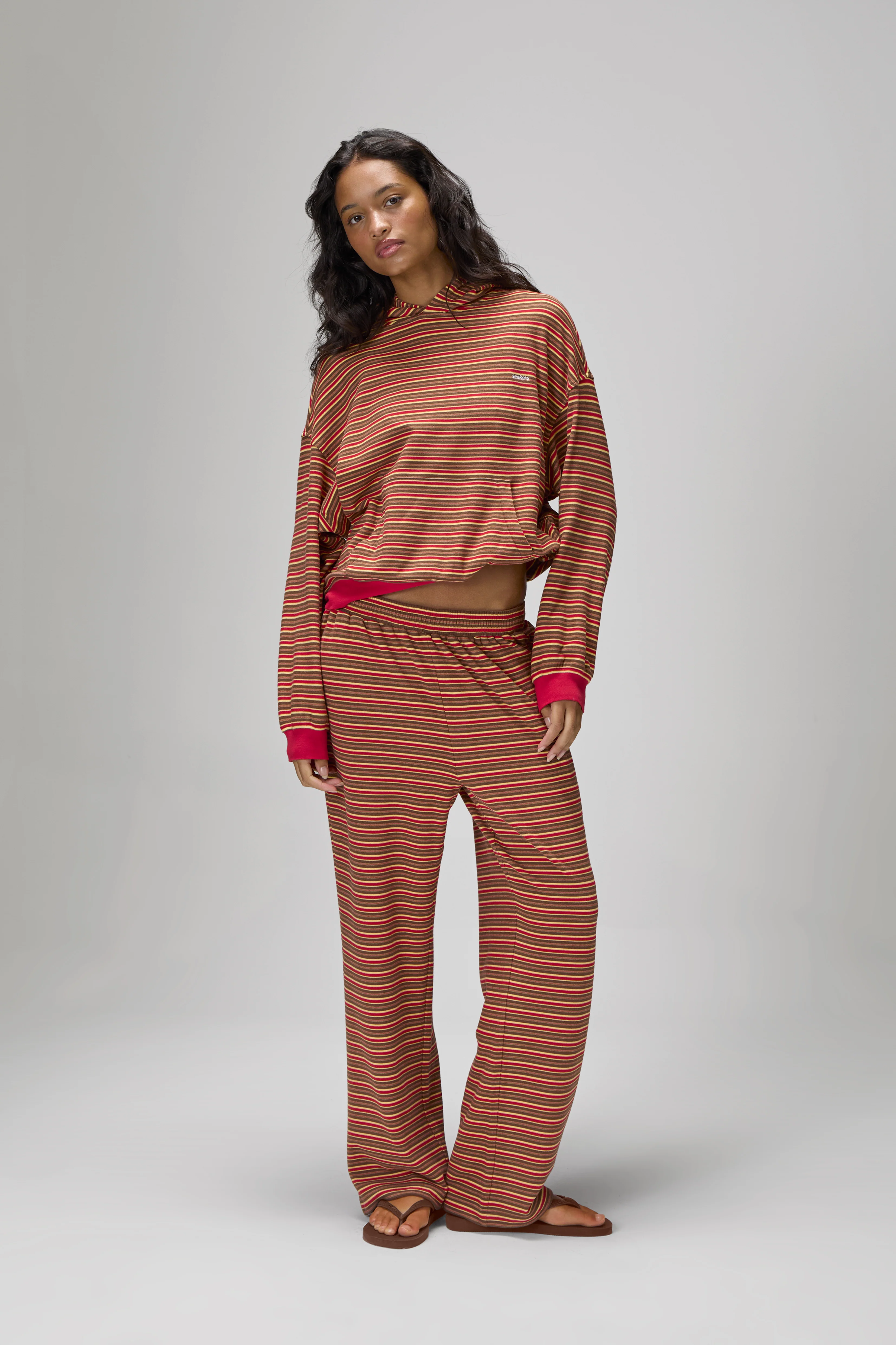 Walker Soft Shrunken Hoodie in Red - Image 6