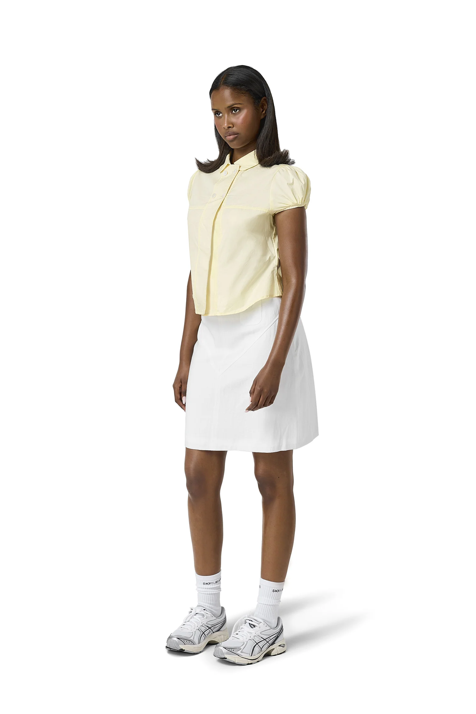 Wendy Poplin Blouse in Soft Yellow - Image 2