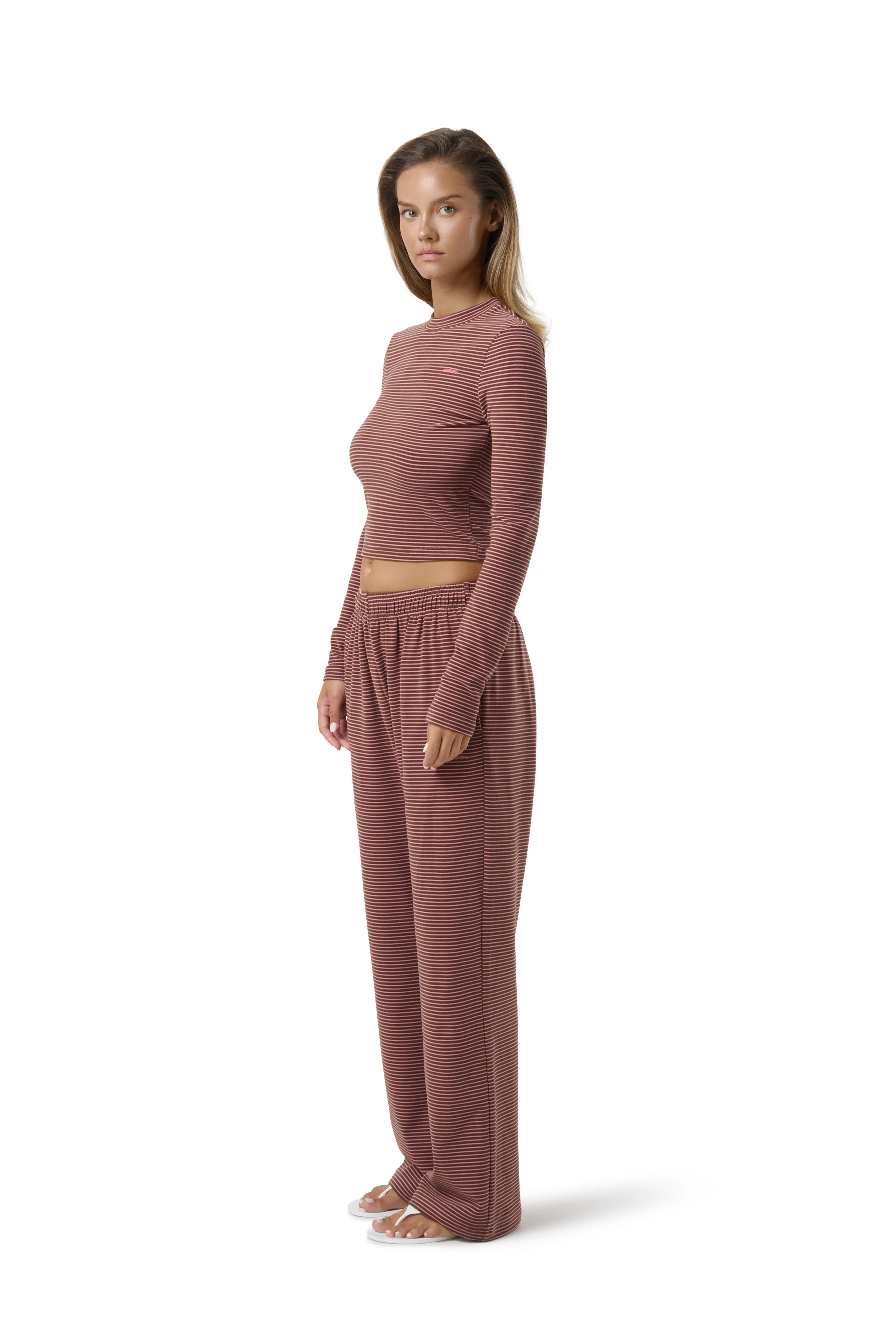 Wilbur Soft Wide Leg Pants in Brown - Image 5